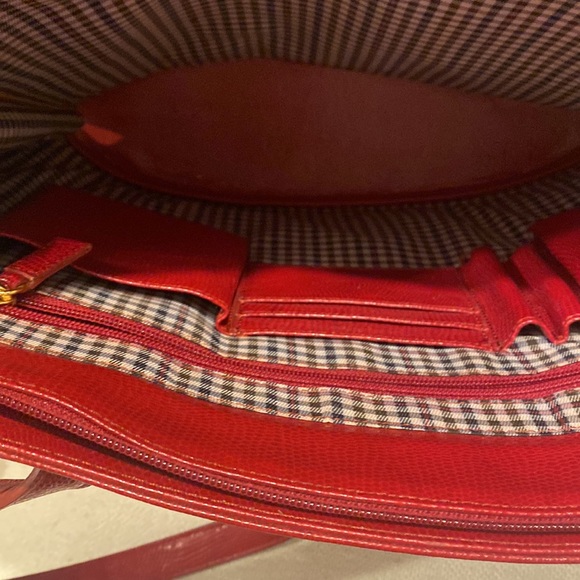 MiMi DiCarlo Leather Red Tote - Picture 8 of 9